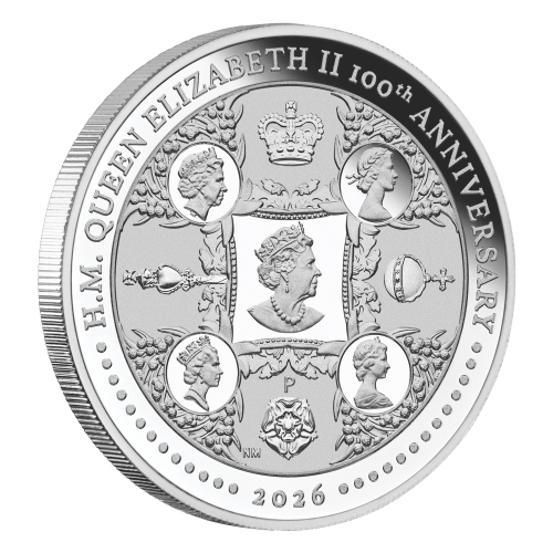 1 oz 2026 100th Anniversary of the Birth of Queen Elizabeth II Proof Silver Coin | Perth Mint