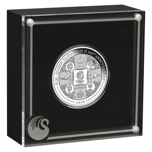 1 oz 2026 100th Anniversary of the Birth of Queen Elizabeth II Proof Silver Coin | Perth Mint