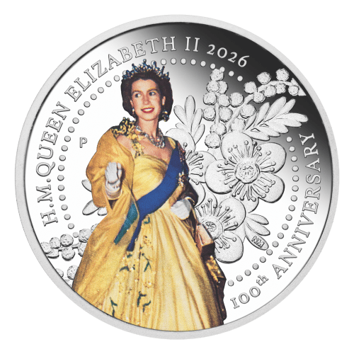 Set of 3 x 1 oz 2026 100th Anniversary of the Birth of Queen Elizabeth II Silver Coins | Perth Mint