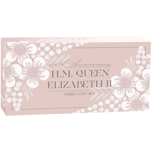 Set of 3 x 1 oz 2026 100th Anniversary of the Birth of Queen Elizabeth II Silver Coins | Perth Mint