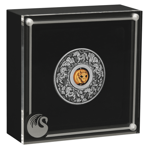 1 oz 2026 Lunar Year of the Horse Rotating Charm Antiqued Silver Coin | Perth Mint
