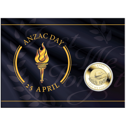 $1 2026 Anzac Day Bronze Coin in Card | Perth Mint