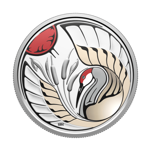 3/4 oz 2026 Clan Animals: Sandhill Crane Colourized Proof Silver Coin | Royal Canadian Mint