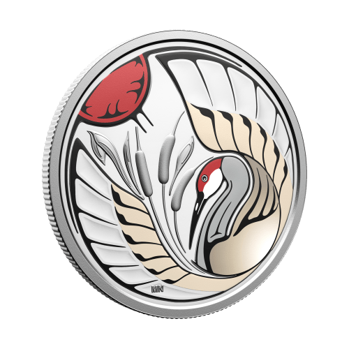 3/4 oz 2026 Clan Animals: Sandhill Crane Colourized Proof Silver Coin | Royal Canadian Mint
