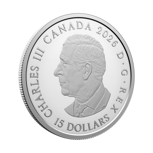 3/4 oz 2026 Clan Animals: Sandhill Crane Colourized Proof Silver Coin | Royal Canadian Mint