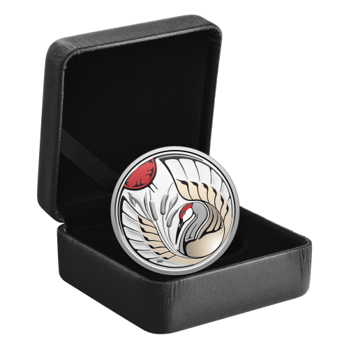 3/4 oz 2026 Clan Animals: Sandhill Crane Colourized Proof Silver Coin | Royal Canadian Mint