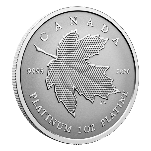1 oz 2026 Maple Leaf Forever Reverse Proof Platinum Coin | Royal Canadian Mint
