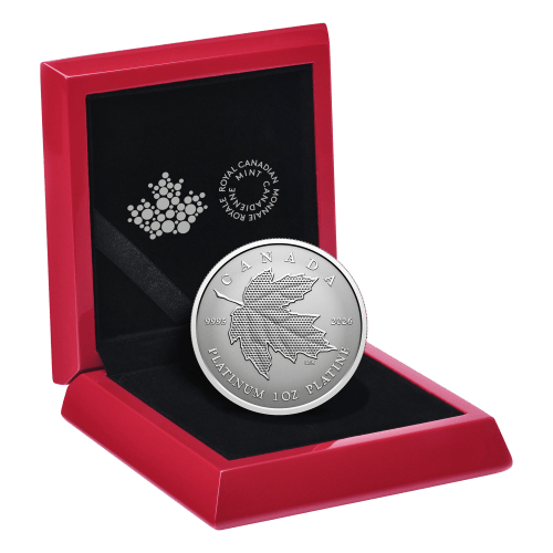 1 oz 2026 Maple Leaf Forever Reverse Proof Platinum Coin | Royal Canadian Mint