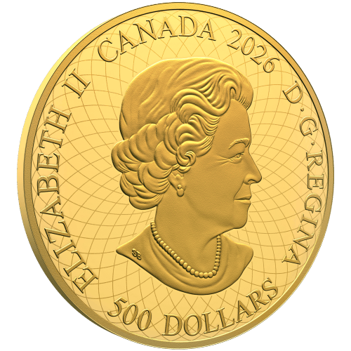5 oz 2026 Crown Jewels: A Tribute to the 100th Anniversary of the Birth of Queen Elizabeth II Proof Gold Coin | Royal Canadian Mint