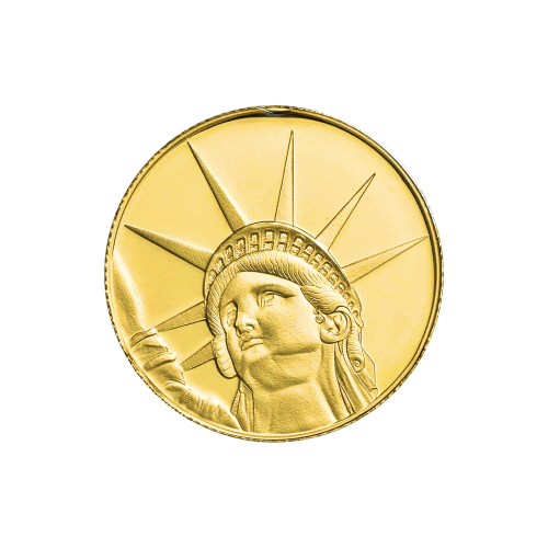 1/4 oz Solomon Islands Lady Liberty Gold Coin in Assay Card | PAMP Suisse