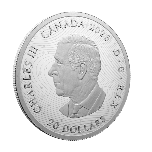 1 oz 2026 Moon Mission Blacklight Technology Proof Silver Coin | Royal Canadian Mint