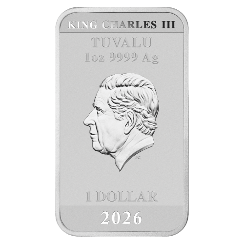 1 oz 2026 Stranger Things: Season 5 Colourized Rectangular Shaped Silver Coin | Perth Mint