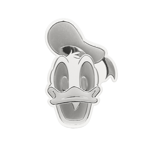 1/2 oz Disney Iconic Expressions: Donald Duck Shaped Proof Silver Coin | Agoro by New Zealand Mint