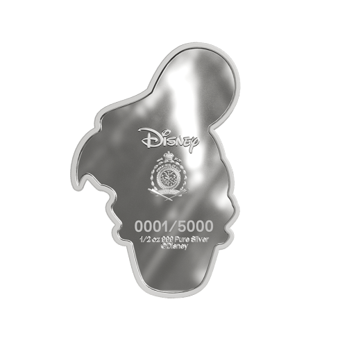 1/2 oz Disney Iconic Expressions: Donald Duck Shaped Proof Silver Coin | Agoro by New Zealand Mint