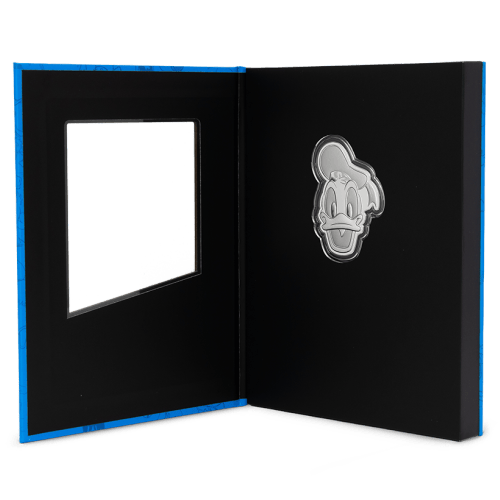 1/2 oz Disney Iconic Expressions: Donald Duck Shaped Proof Silver Coin | Agoro by New Zealand Mint