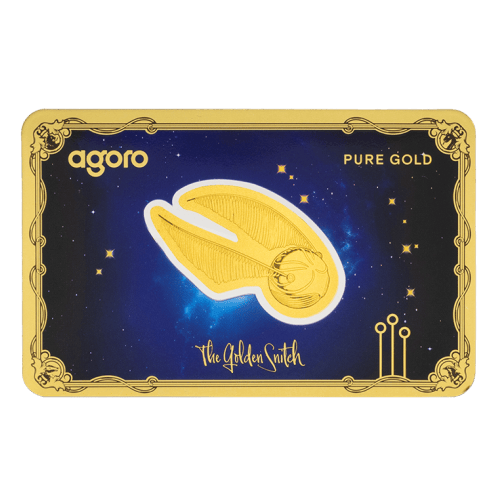 0.1 gram Harry Potter 25 Years of Magic: The Golden Snitch Shaped Proof Gold Coin | Agoro by New Zealand Mint