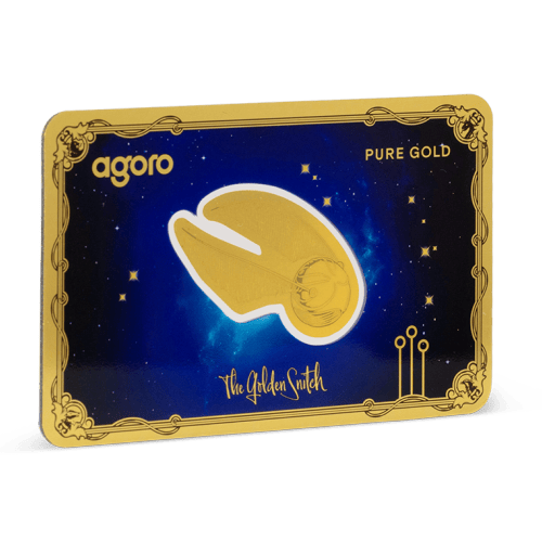 0.1 gram Harry Potter 25 Years of Magic: The Golden Snitch Shaped Proof Gold Coin | Agoro by New Zealand Mint