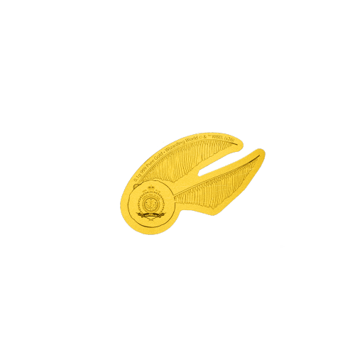 0.1 gram Harry Potter 25 Years of Magic: The Golden Snitch Shaped Proof Gold Coin | Agoro by New Zealand Mint