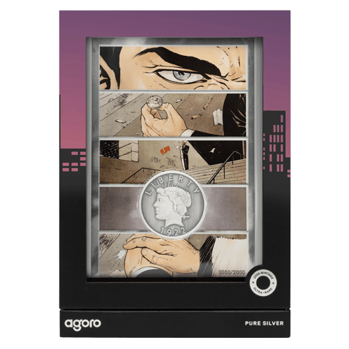 2/3 oz DC Comics: Two Face Antiqued Silver Coin and Proof Foil Set | Agoro by New Zealand Mint