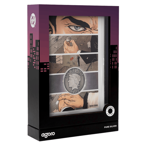 2/3 oz DC Comics: Two Face Antiqued Silver Coin and Proof Foil Set | Agoro by New Zealand Mint