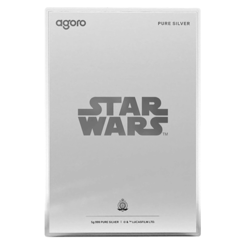 5 gram Star Wars Sketch Series: Darth Vader Proof Silver Foil | Agoro by New Zealand Mint