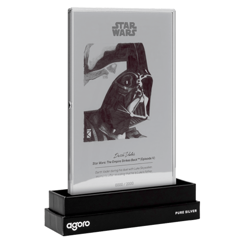 5 gram Star Wars Sketch Series: Darth Vader Proof Silver Foil | Agoro by New Zealand Mint