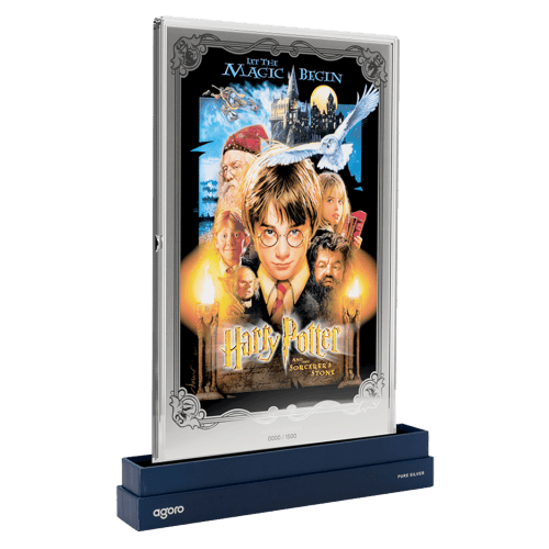 1 oz Harry Potter Movie Posters: Harry Potter and The Sorcerer's Stone Colourized Silver Foil | Agoro by New Zealand Mint