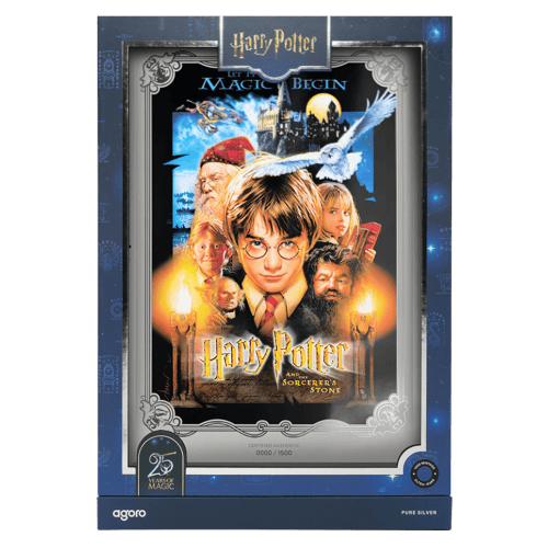 1 oz Harry Potter Movie Posters: Harry Potter and The Sorcerer's Stone Colourized Silver Foil | Agoro by New Zealand Mint