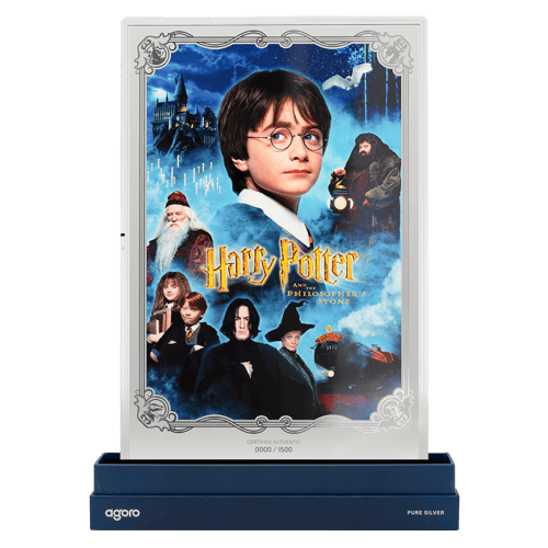 1 oz Harry Potter Movie Posters: Harry Potter and The Philosophers Stone Colourized Silver Foil | Agoro by New Zealand Mint