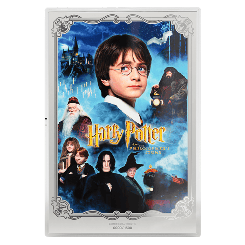 1 oz Harry Potter Movie Posters: Harry Potter and The Philosophers Stone Colourized Silver Foil | Agoro by New Zealand Mint