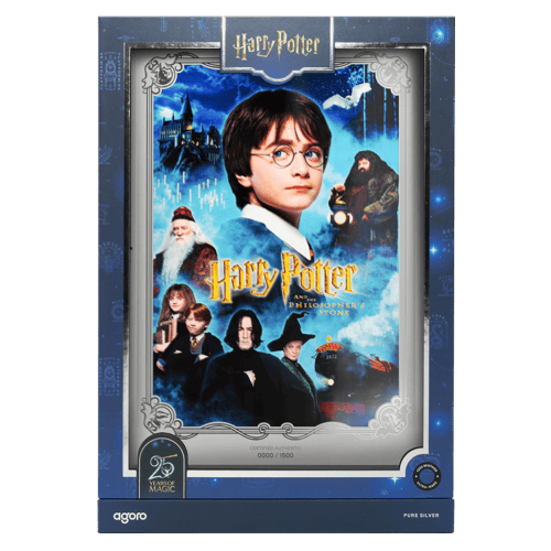 1 oz Harry Potter Movie Posters: Harry Potter and The Philosophers Stone Colourized Silver Foil | Agoro by New Zealand Mint