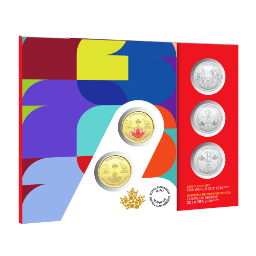 Set of 5 x 2026 FIFA World Cup Gift Coins | Royal Canadian Mint