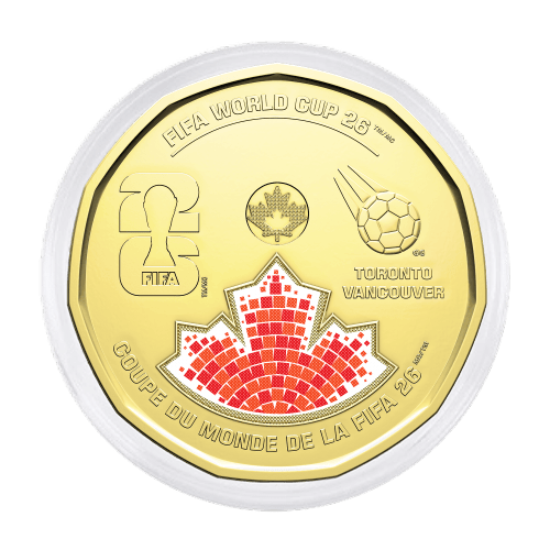 Set of x 2 2026 FIFA World Cup $1 Coin Rolls Box Set | Royal Canadian Mint