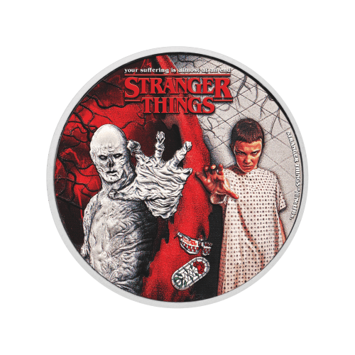 1/2 oz 2026 Stranger Things: Eleven vs Vecna Colourized Silver Coin | Perth Mint