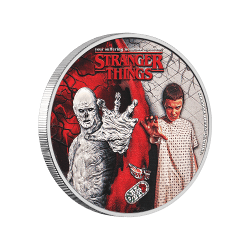 1/2 oz 2026 Stranger Things: Eleven vs Vecna Colourized Silver Coin | Perth Mint