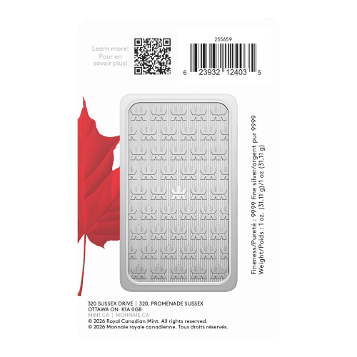 1 oz 2026 Proudly Canadian Special Edition Silver Bar | Royal Canadian Mint