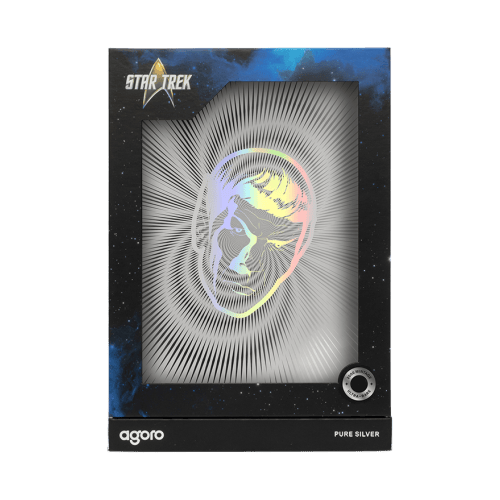 5 gram Star Trek: Spock Holographic Silver Foil | Agoro by New Zealand Mint