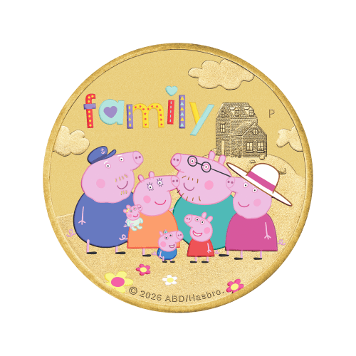 2026 Peppa Pig: Family Collector Coin in Card | Perth Mint