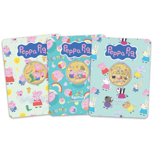 Set of 3 x 2026 Peppa Pig: Friends Collector Coins in Card Set | Perth Mint