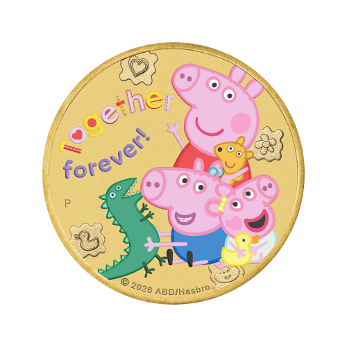 Set of 3 x 2026 Peppa Pig: Friends Collector Coins in Card Set | Perth Mint
