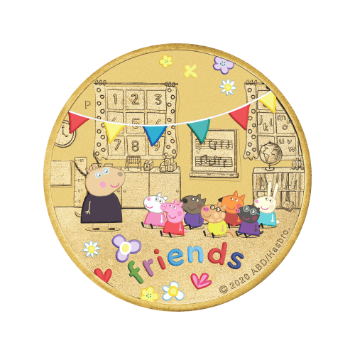 Set of 3 x 2026 Peppa Pig: Friends Collector Coins in Card Set | Perth Mint