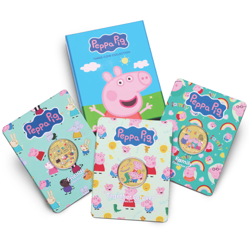 Set of 3 x 2026 Peppa Pig: Friends Collector Coins in Card Set | Perth Mint