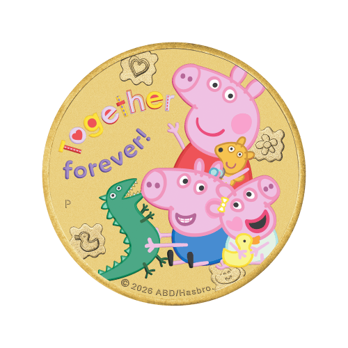 2026 Peppa Pig: Together Forever Collector Coin in Card | Perth Mint