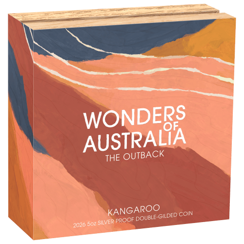 5 oz 2026 Wonders of Australia Double Gilded Proof Silver Coin | Perth Mint