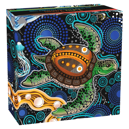 2 oz 2026 Yaunati Turtle Colourized Antiqued Silver Coin | Perth Mint