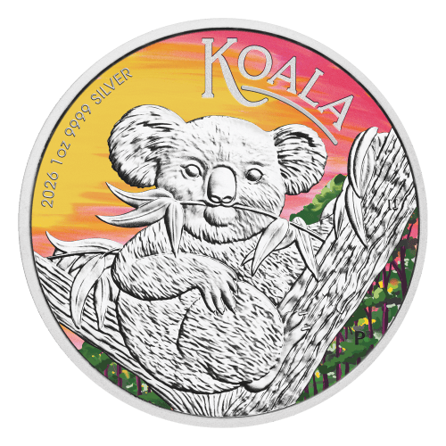 1 oz 2026 Brisbane Money Expo ANDA Special: Australian Koala Colourized Silver Coin in Card | Perth Mint