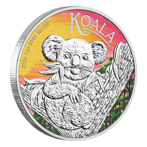 1 oz 2026 Brisbane Money Expo ANDA Special: Australian Koala Colourized Silver Coin in Card | Perth Mint