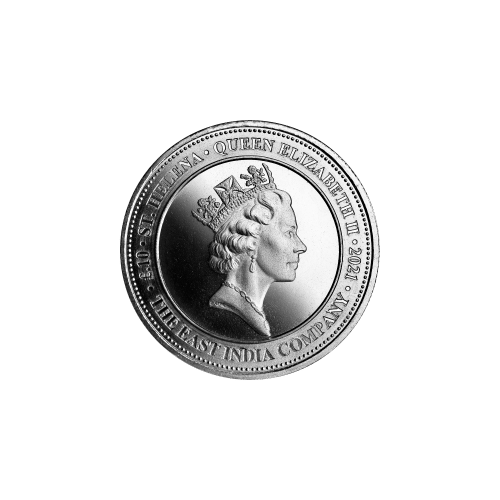 1/10 oz Random Year Saint Helena Spade Guinea Silver Coin | East India Company