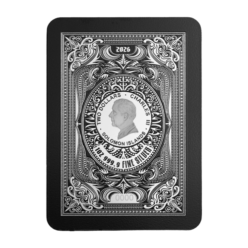 1 oz 2026 Queen of Spades Shaped Silver Coin | PAMP Suisse