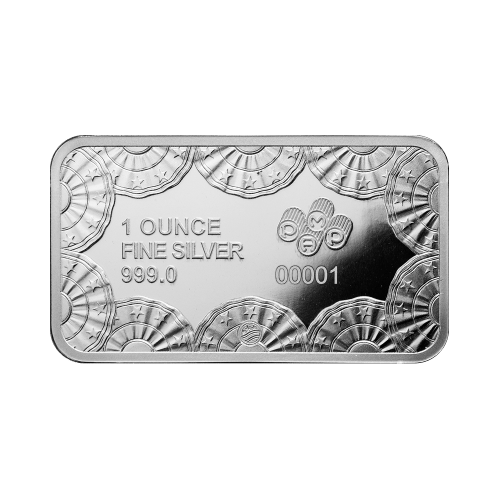 1 oz 250th Anniversary of the United States: Heraldic Bald Eagle Silver Bar | PAMP Suisse